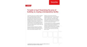 To Build or Buy? Examining the Pros of Building vs. Buying a Biorepository Facility